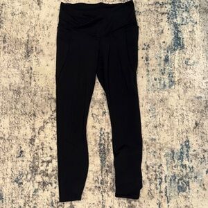 Fabletics Black High-Waisted Crossover Leggings